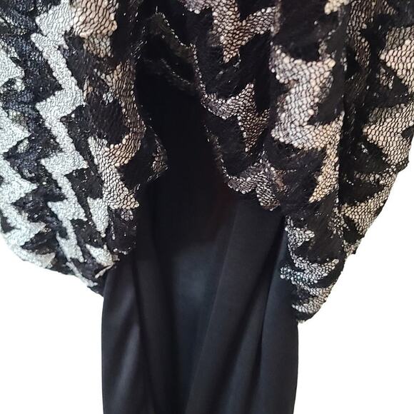 Perceptions Sleeveless Dress Sheer Chiffon Tank 
Dress Sequence Women's Size 10 - Picture 6 of 8